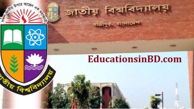 National University Honours 1st year Admission Application Start 8th June 2021